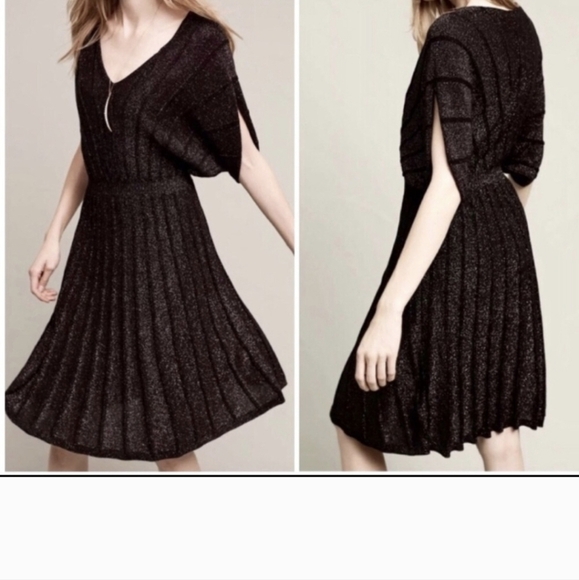 Anthropologie Dresses & Skirts - Anthropologie Knitted & Knotted Gallivant Metallic Dress Size Medium